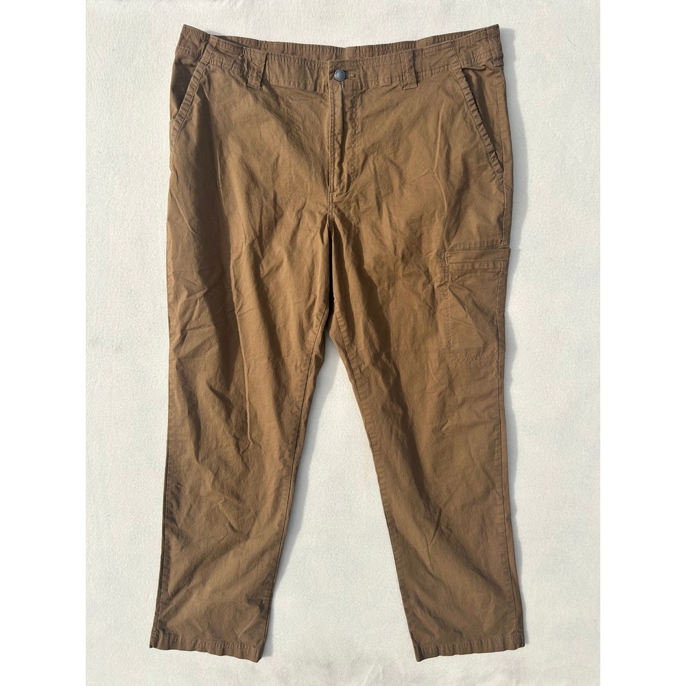 Columbia Mens 38x28 Brown Cargo Hiking Pants Straight Leg Utility Outdoor Trail